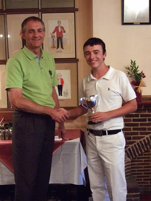Club Pictures 071.jpg - George Irwin receiving the Handicap Club Championship Trophy on Saturday 18th July (nett 63).